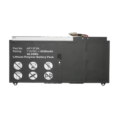 Batteries N Accessories BNA-WB-P15815 Laptop Battery – Li-Pol, 7.5V, 6250mAh, Ultra High Capacity – Replacement for Acer AP13F3N Battery