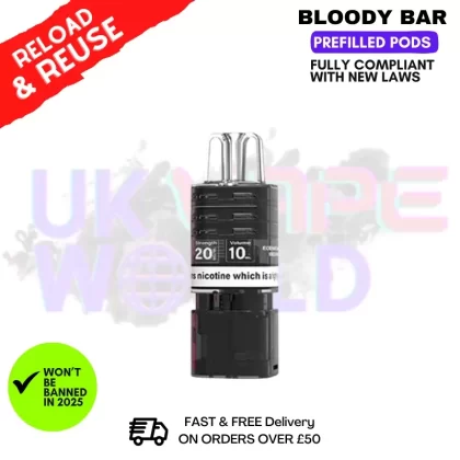 Mr Blue Bloody Bar 10K Replacement Pod – £5.89