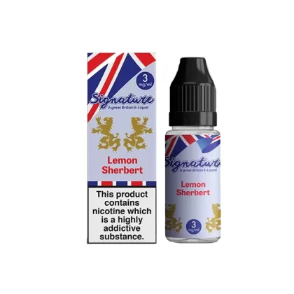Signature Vapours Signature Lemon Sherbet E Liquid 10ml - Nicotine Strength#18mg>12mg>6mg>3mg