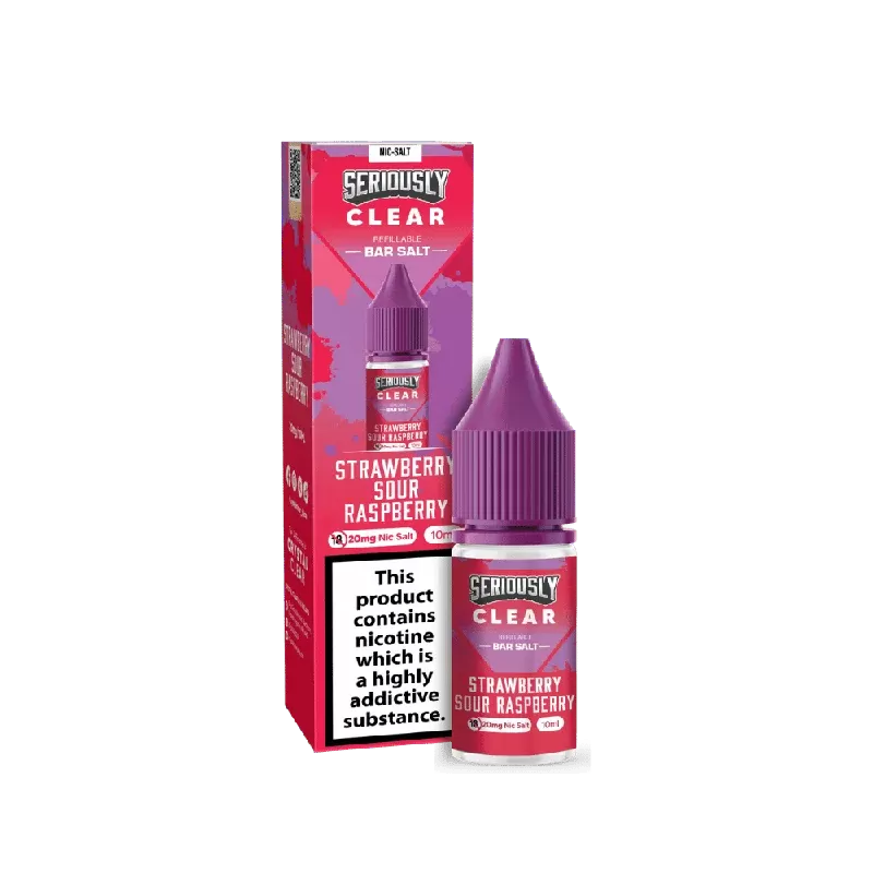 Seriously Clear Bar Salt E-liquid Strawberry Sour Raspberry