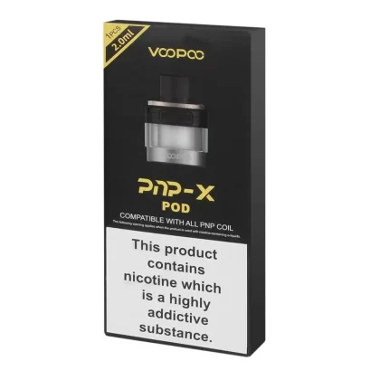 VooPoo PnP X Replacement Vape Pods - Color#Black>Blue>Gold>Rainbow>Stainless Steel