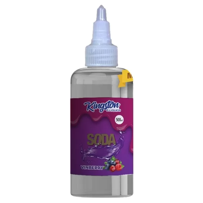 Kingston E-liquids Soda 500ml Shortfill - Blackcurrant Rasberry Lemonade Soda / Yes - Image 2
