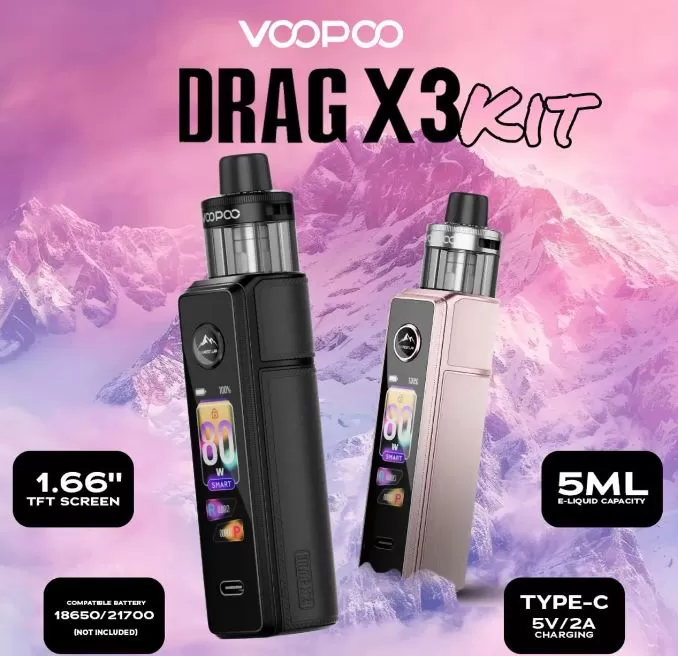 Voopoo Drag X3 Pod Kit (80W) - Image 2