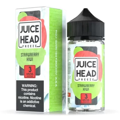 JUICE HEAD FREEZE – STRAWBERRY KIWI 100ML - Vapebazaar Pk