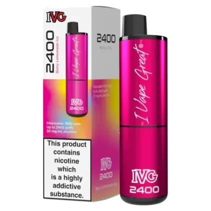 IVG 2400 Disposable Vape – Berry Lemonade Ice