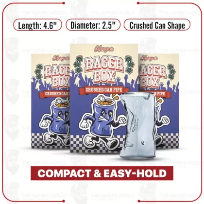 Hemper Rager Crushed Can Hand Pipe - Thevapersworld