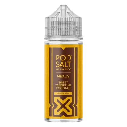 Pod Salt Sweet Tangerine Coconut 100ml Vape Juice By Nexus - Nic Shots#0 Nic Shots>1 x 18mg Nic Shot>2 x 18mg Nic Shots