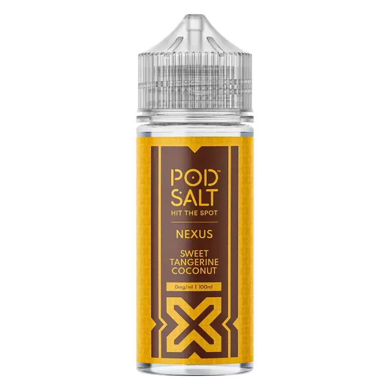 Pod Salt Sweet Tangerine Coconut 100ml Vape Juice By Nexus - Nic Shots#0 Nic Shots>1 x 18mg Nic Shot>2 x 18mg Nic Shots
