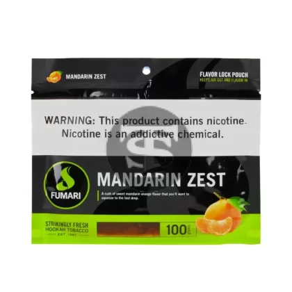 Fumari Hookah Tobacco Mandarin Zest 100g - Vape Store