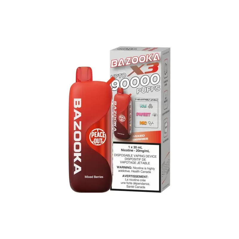Bazooka 90K Mixed Berries Disposable Vape