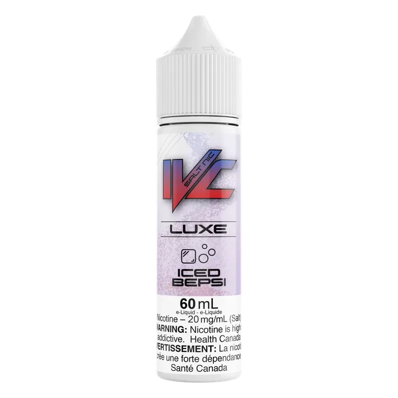 IVC E-LIQUID: LUXE SALT (60ml) - FLAVOUR#ICED BEPSI>TWO BLUE ICE>PEACHY BERRY ICE>ICY MELON MASH>ICY WHITE GRAPE>VERY BERRY>MTN BERRY D>CLASSIC RED BURST>R.B SAS~NICOTINE#10MG>20MG