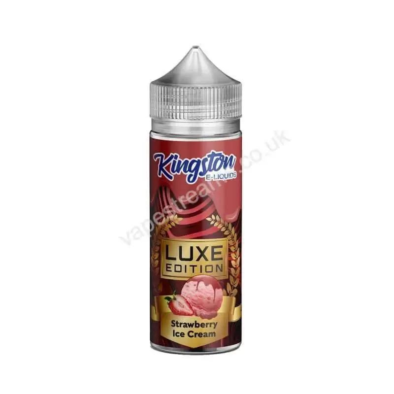 Kingston Luxe Edition Strawberry Ice Cream E-Liquid Shortfill - Vapestreams Co