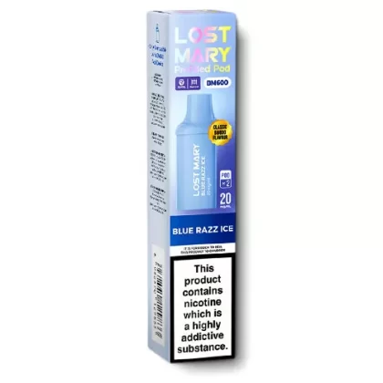 Blue Razz Ice BM600 Pods by Lost Mary - 20 mg/ml (1A96BE)