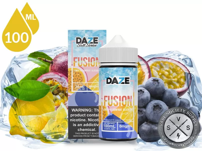 Lemon Passionfruit Blueberry Iced 7 Daze Fusion 100ml