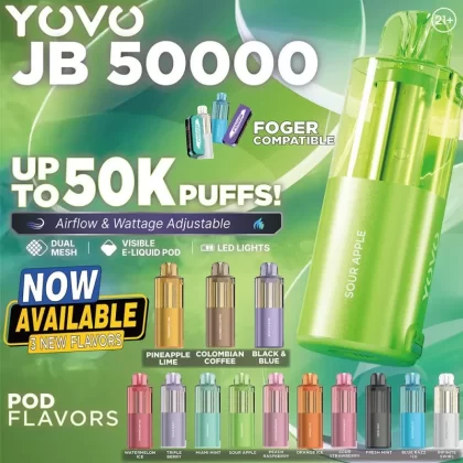 Yovo JB50000 Pod - Black & Blue - Skullvaping