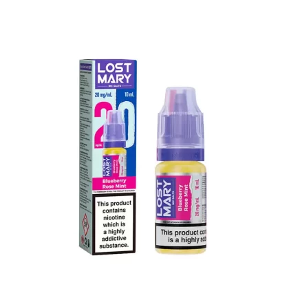 Lost Mary Blueberry Rose Mint 10ml Nic Salts E-Liquid - 10mg