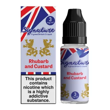 Rhubarb and Custard - Signature E Liquid 10ml - 3mg