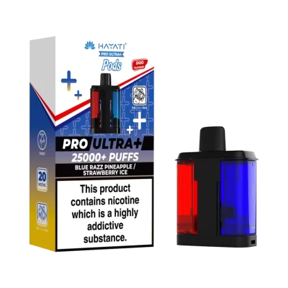 Blue Razz Pineapple / Strawberry Ice Hayati Pro Ultra Plus Refill Pack - Vape Product (C347DD)