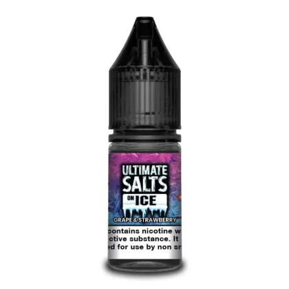Ultimate Salts – On Ice: Grape Strawberry – 10ml - B. 10mg, D. 20mg; 10ml - TPD Compliant