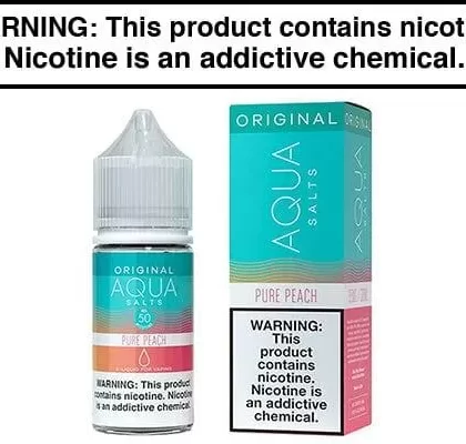 PURE PEACH BY AQUA SALT 30ML - Vapejuice