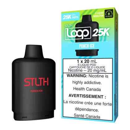 STLTH Loop 25K E-Liquid Pod Pack - Punch Ice - 20mg/ml