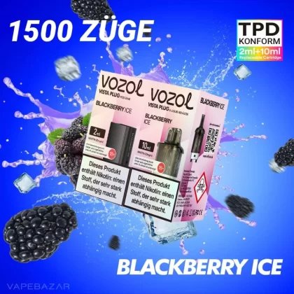 Vozol Vista Plug – Blackberry Ice Prefilled Pod - Vapebazar