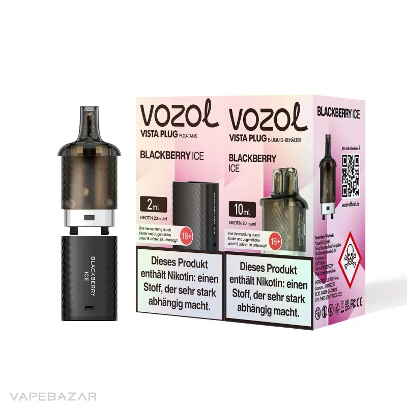 Vozol Vista Plug – Blackberry Ice Prefilled Pod - Vapebazar - Image 3
