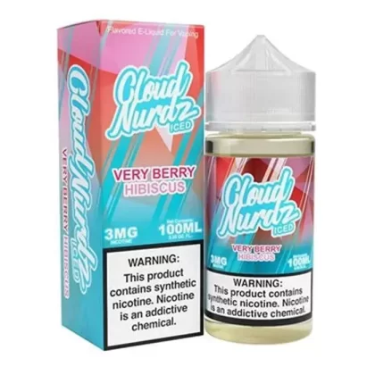 Very Berry Hibiscus Iced E-Liquid by Cloud Nurdz - Size#100ml~Nicotine#3MG>6MG