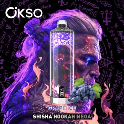 OKSO Shisha Hookah Mega 50000 Puffs | triple mesh coil, 40mL, LED display, adjustable airflow, bulk disposable vape - Aiviouvapes