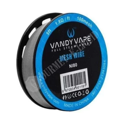 Vandy Vape Mesh Wire - Size#5ft~Resistance#Ni80 (100 Mesh)>SS316L (150 Mesh)