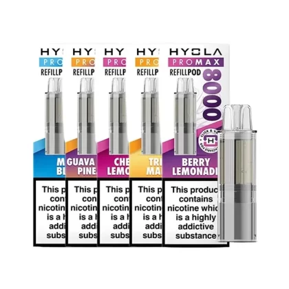 HYOLA PRO MAX 8000 REPLACEMENT PODS 5 X MULTIPACK