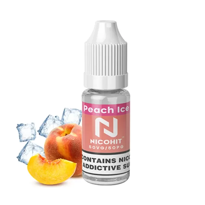 Peach Ice 50/50 E-Liquid by Nicohit – 10ml