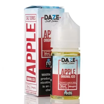 ICED APPLE – RED’S APPLE E-JUICE – 7 DAZE SALT – 30ML ( 30MG – 50MG ) - Vapebar Pk