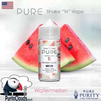 P.U.R.E Watermelon Shake n Vape E-Liquid (50ml 0mg)
