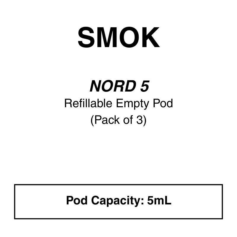 SMOK Nord 5 Empty Pod - Vapeys Co Nz