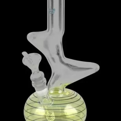 Glowfly Glass Double Warp Water Pipe