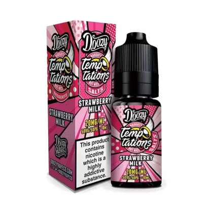 Strawberry Milk Doozy Vape Temptations 10ml Nic Salts E Liquid