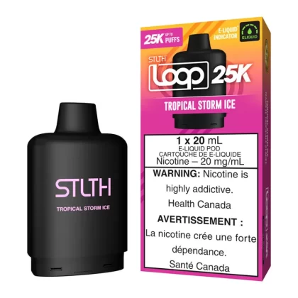 STLTH Loop 25K E-Liquid Pod Pack - Tropical Storm Ice - 20mg/ml