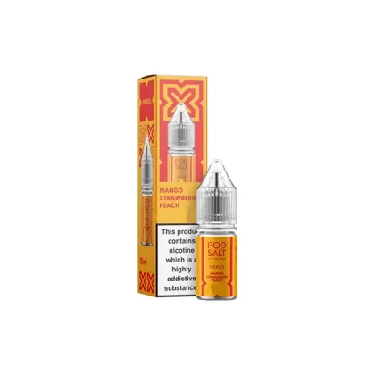 Pod Salt Nexus Mango Strawberry Peach E Liquid 10ml - Nicotine Strength#20mg>10mg>5mg (544091)