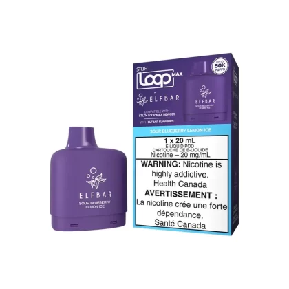 STLTH LOOP MAX X ELFBAR POD PACK – SOUR BLUEBERRY LEMON ICE - Eliquidsupply