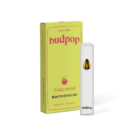 BudPop Delta 8 Disposable Vape Pen – Fruity Cereal - size#2-Gram~pack size#Single>3-Pack>5-Pack