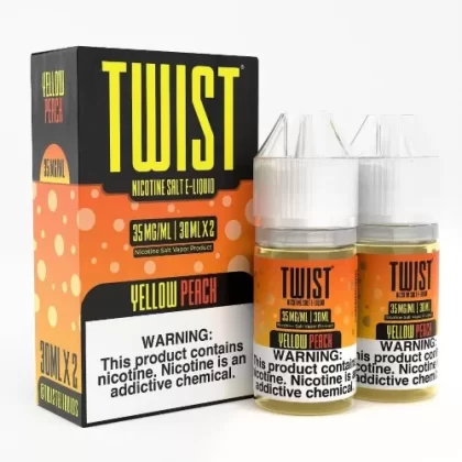 Twist E-Liquid Salts – Yellow Peach – 30ml (x2)