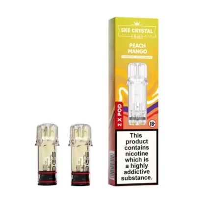 Peach Mango Prefilled Pods by SKE Crystal Plus (2 x 2ml) - 20mg
