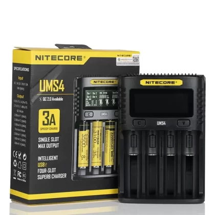 Nitecore UMS4 Intelligent USB Four-Slot Battery Charger