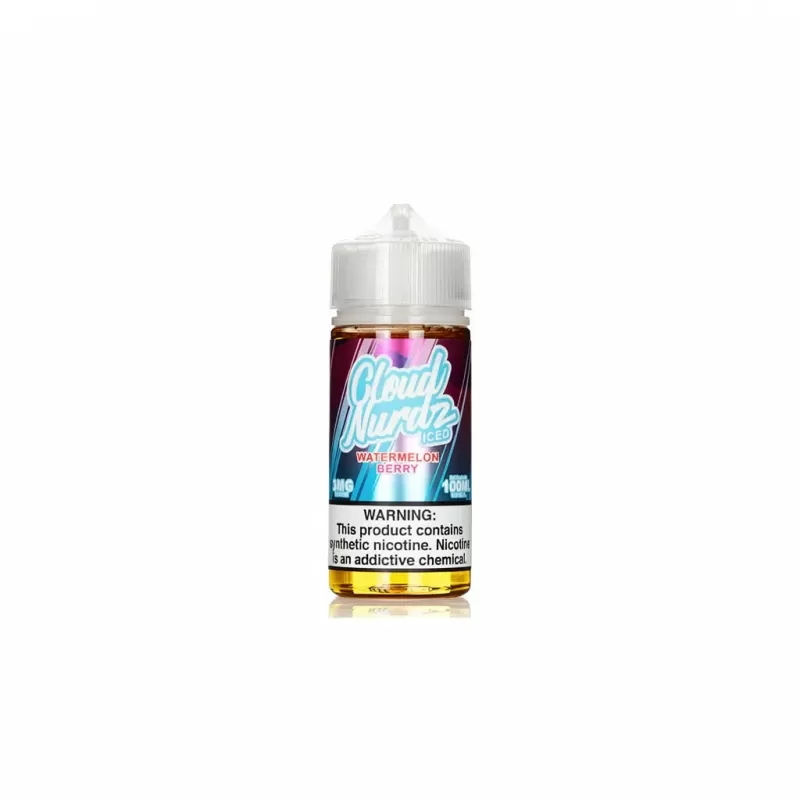 Cloud Nurdz Iced Watermelon Berry E-Liquid 100mL - Image 2