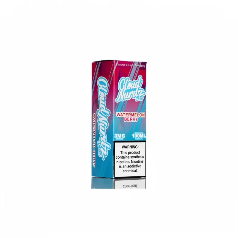 Cloud Nurdz Iced Watermelon Berry E-Liquid 100mL - Image 3