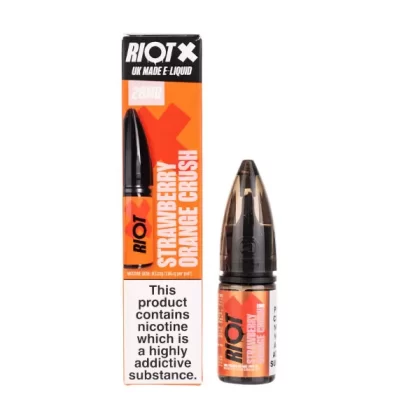 Strawberry Orange Crush Nic Salt E-Liquid by Riot X - Vapesuperstore Co