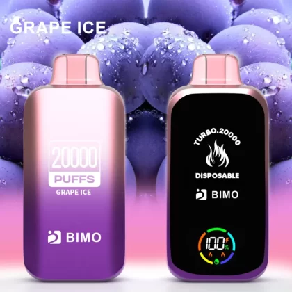 BIMO Turbo 20000 Puffs – Grape Ice - Ozvapeone (056DAB)
