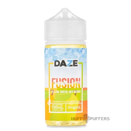 Daze Fusion – Yellow Green Red Mango Iced 100mL - Vape Product, Vape Product