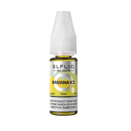 Elfliq Banana Ice 10mg Salt Nicotine E Liquid - Vape Product, Vape Product